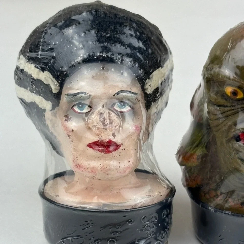 VTG 1990 Universal Studios Monsters Set Of‎ 2 Candles Sealed + 1 unbranded, 2.5